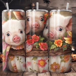 🤑 2 for $50🤑 Piglets 20oz skinny tumbler